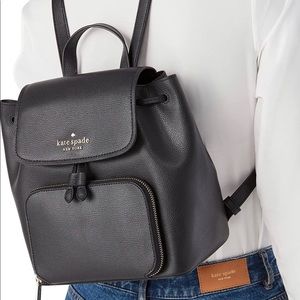 Kate Spade Darcy Flap Backpack Black (NWOT)